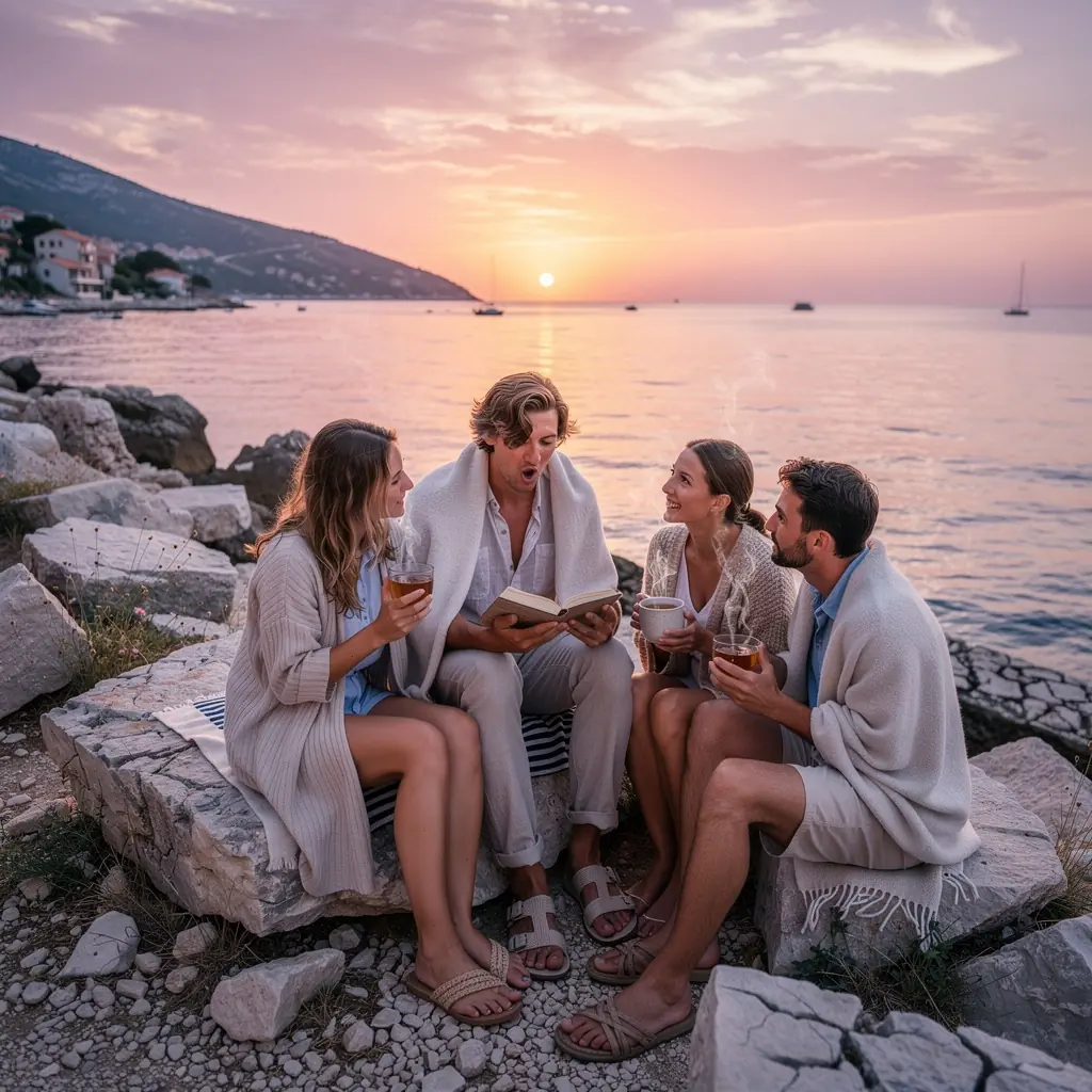 Zeleni čaj s limunom i mente u prozračnoj kuhinji s pogledom na prirodu.